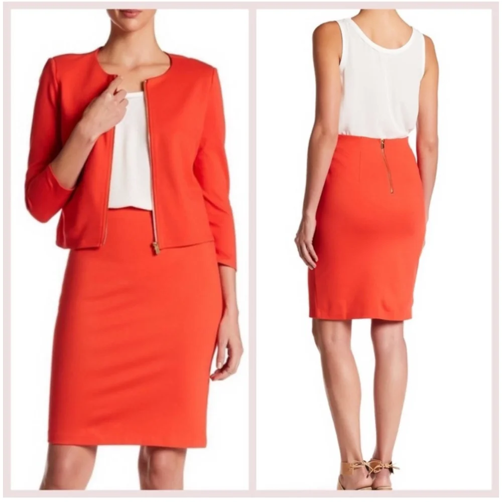 Philosophy Coral Pencil Skirt 12 - Picture 2 of 4